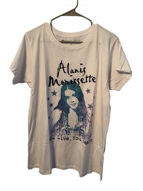 Prince Peter Alanis Morissette "You Live, You Learn" Graphic T-Shirt Size Medium